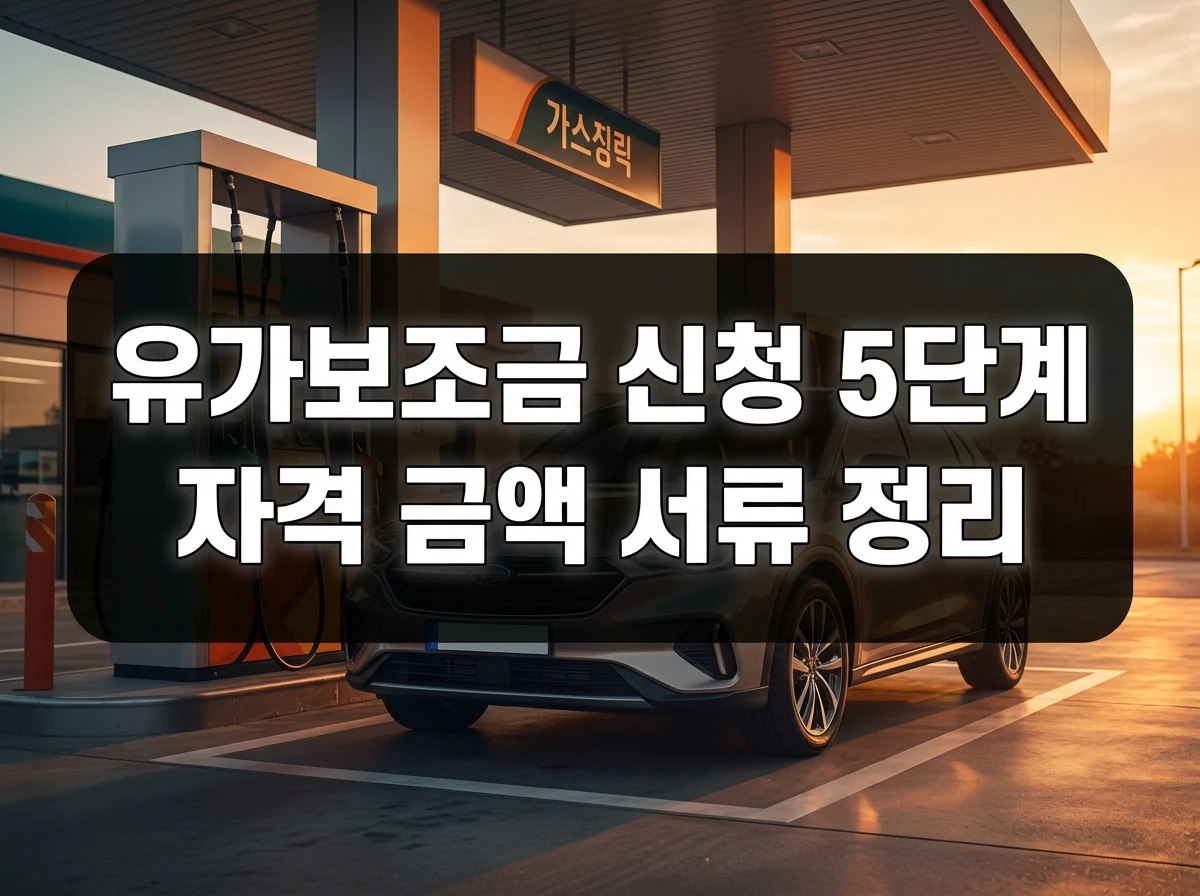유가보조금 신청 5단계 자격 금액 서류 정리