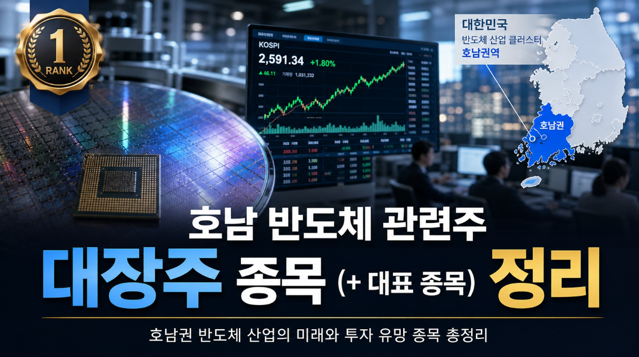 호남 반도체 관련주 대장주 종목 (+ 대표 종목) 정리